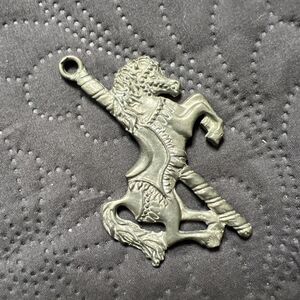 VTG Seagull Pewter Carousel Horse Ornament 4X 3 In Signed By Artist Collectible